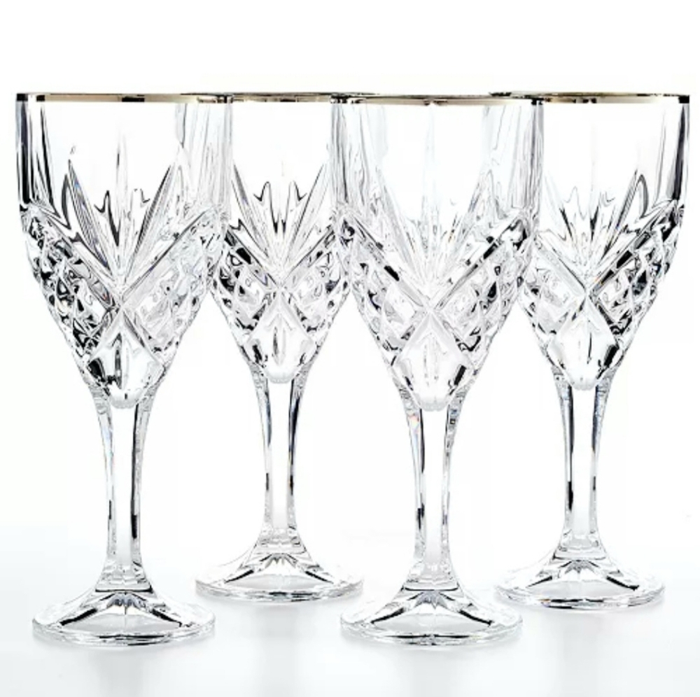 *LAST 4 AVAILABLE* Dublin By Godinger 10 ounce Wine Goblets